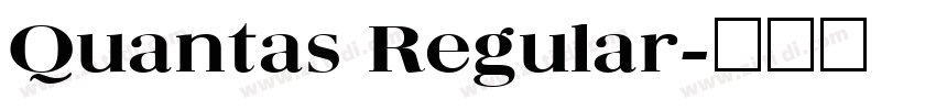 Quantas Regular字体转换